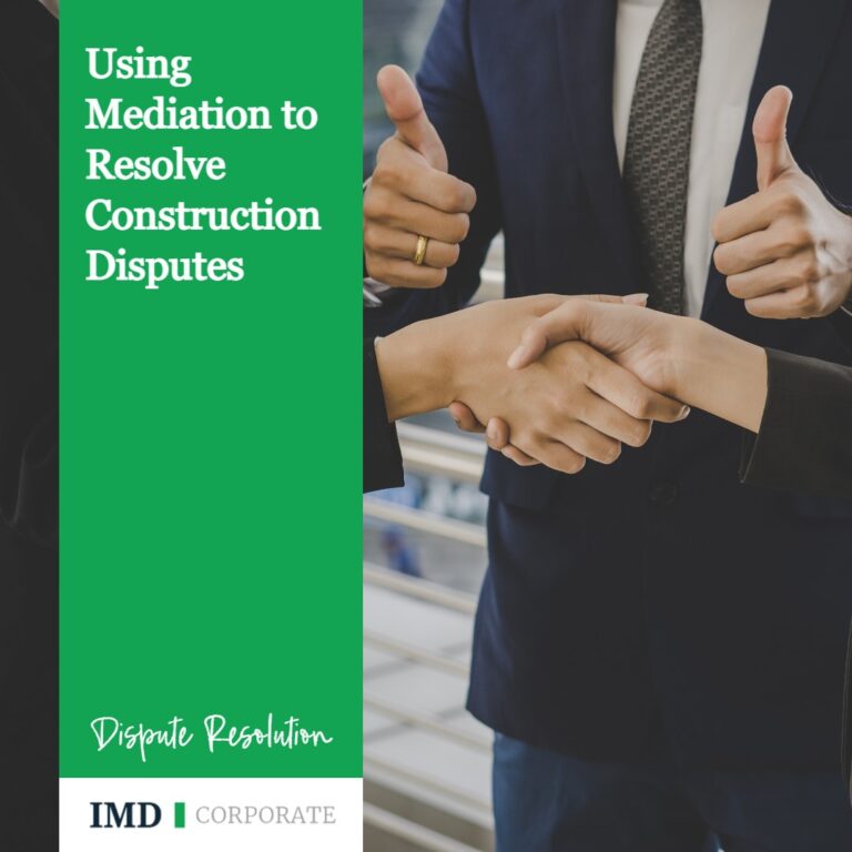 Mediation in Resolving Construction Disputes