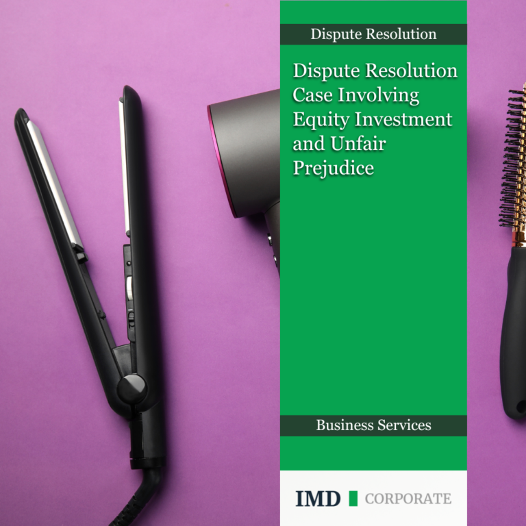 Dispute Resolution and Unfair Prejudice 